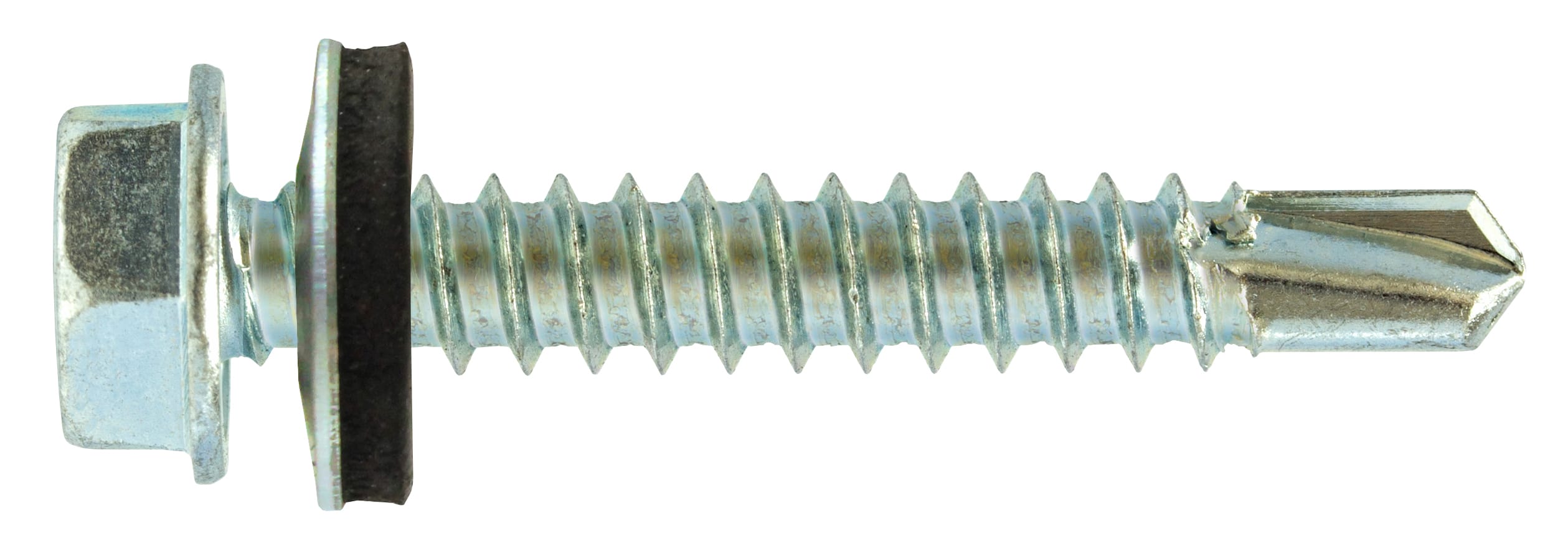 Hillman 12 Sizes X 1-1/4 In. L Slotted Hex Head Zinc-Plated Steel Sheet Metal Screws 100 Pk